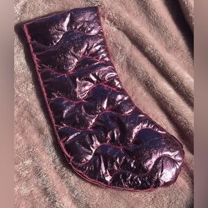 Barbie Pink Metallic Quilted Stocking – Luxe Holiday Decoration